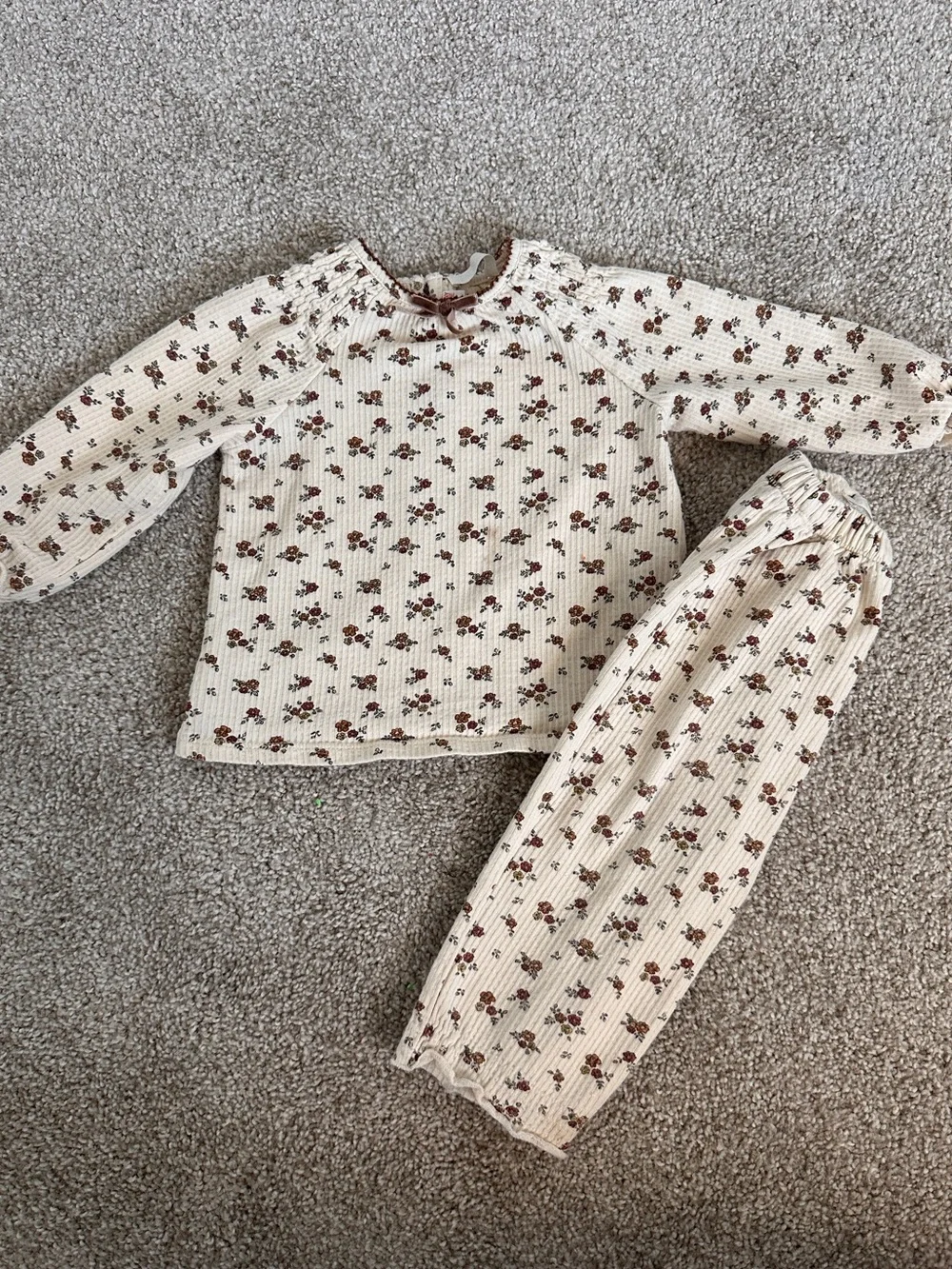 Zara Baby Floral Long sleeve and Pants Set